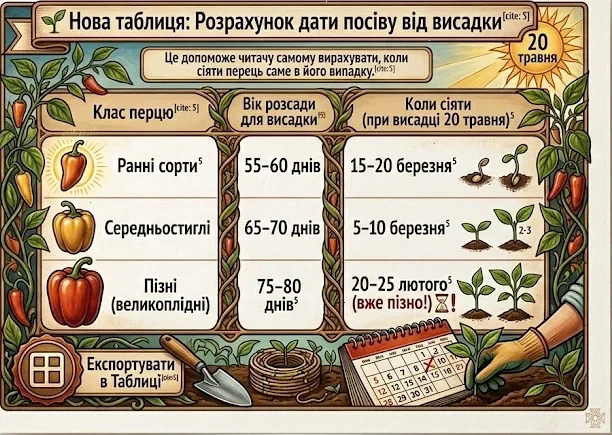 Коли сіяти перець у березні