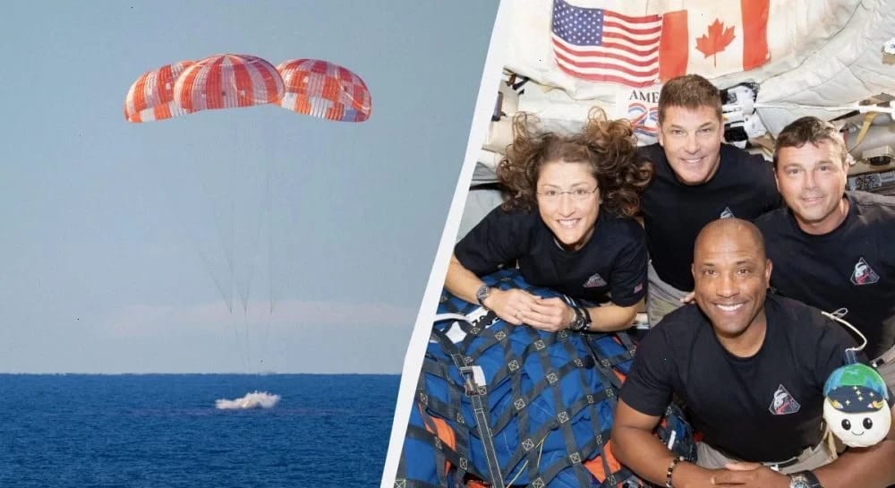 Екіпаж "Артеміди II" повернувся на Землю після історичного польоту до Місяця (фото, відео)