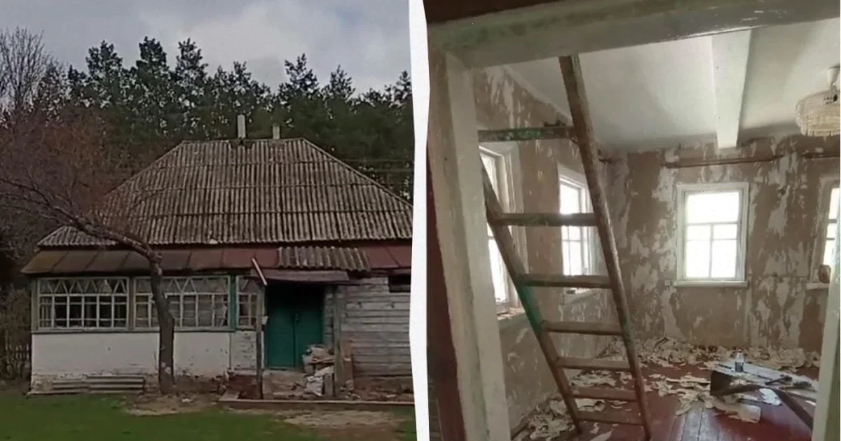 Сміливе рішення: українка купила занедбану хату біля лісу та відновила її за рік