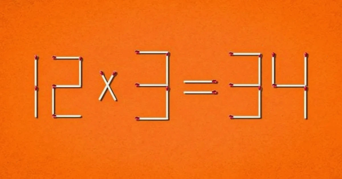 Треба перемістити 2 сірники, щоб виправити рівняння: перевірте свій інтелект