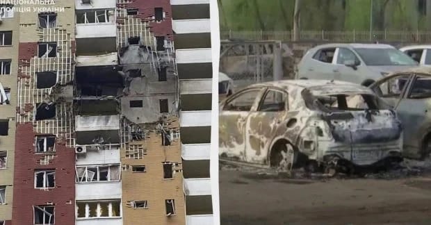 Розтрощені квартири та десятки авто: жахливі наслідки атаки на Київ (фото, відео)