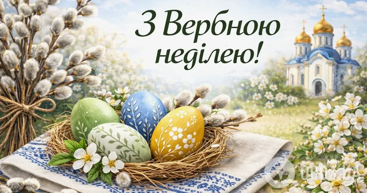 привітання з Вербною неділею