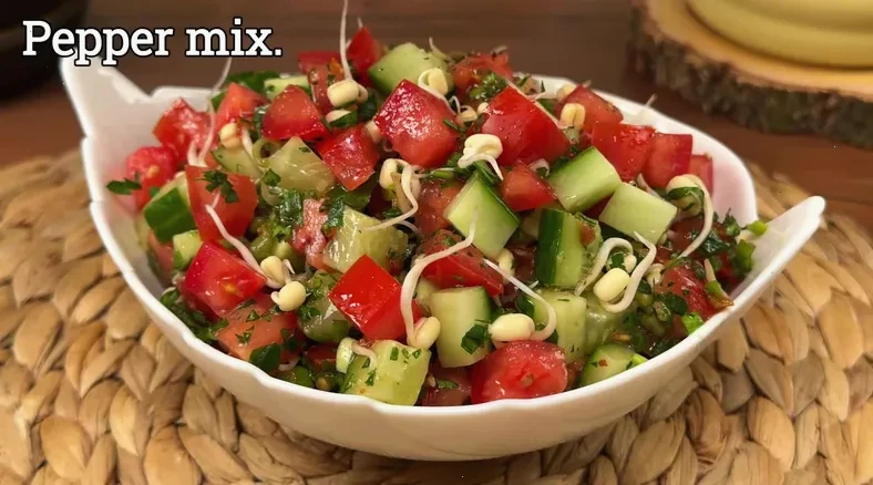 Italian tomato cucumber salad — step 6