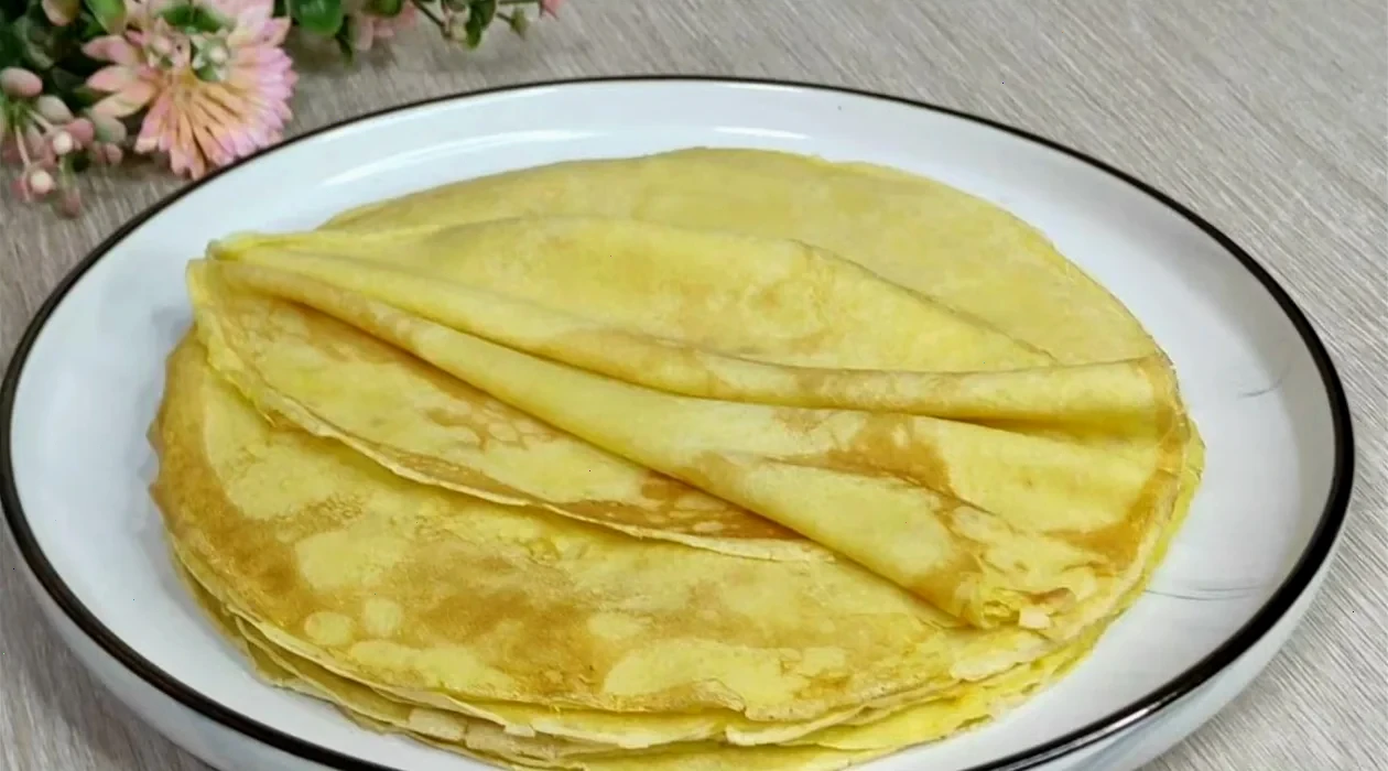 млинці на газованій воді — крок 6, покроковий рецепт