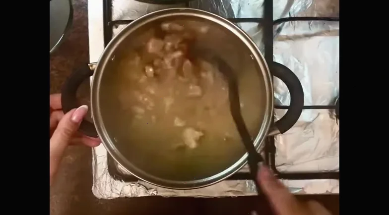 м’ясо з підливою — крок 6, покроковий рецепт