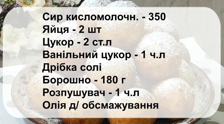 Сирні кульки — простий і смачний рецепт