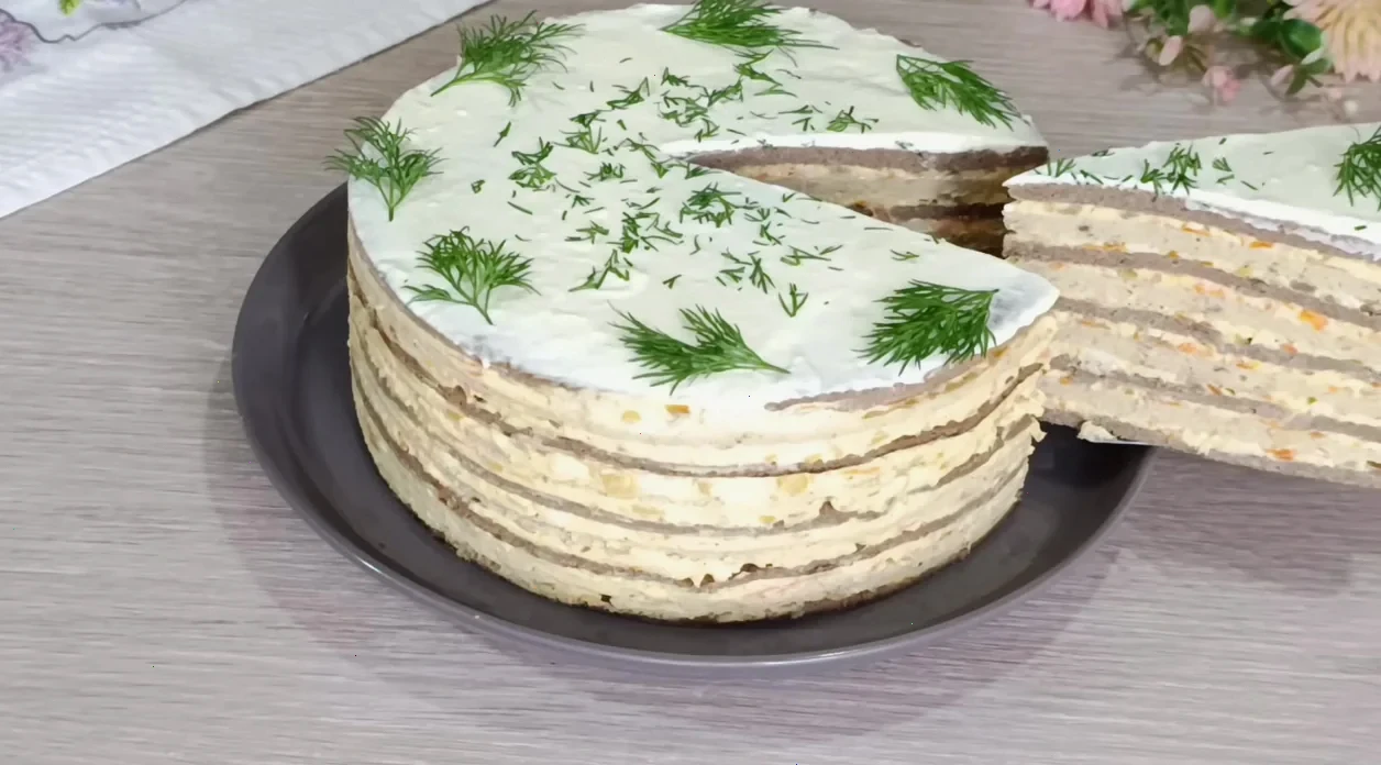 закусочний торт з — крок 7, покроковий рецепт