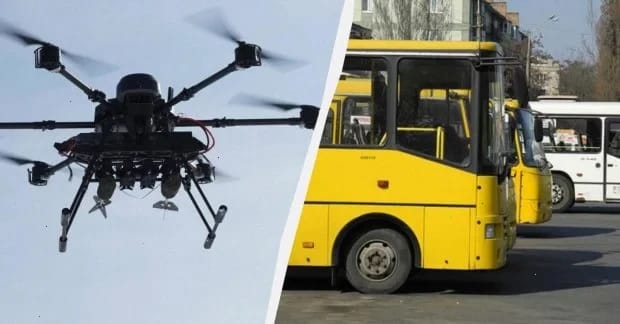 Росіяни вдарили дроном по маршрутці у Нікополі: є загиблі та багато поранених