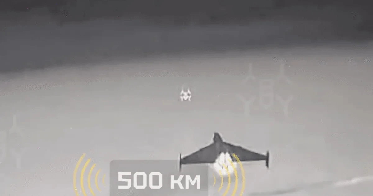 український військовий збив шахеди